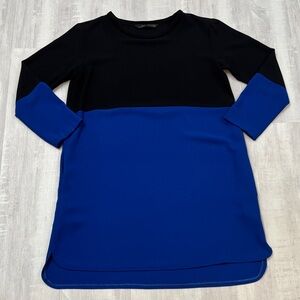 Zara Women’s Dress Black & Royal Blue